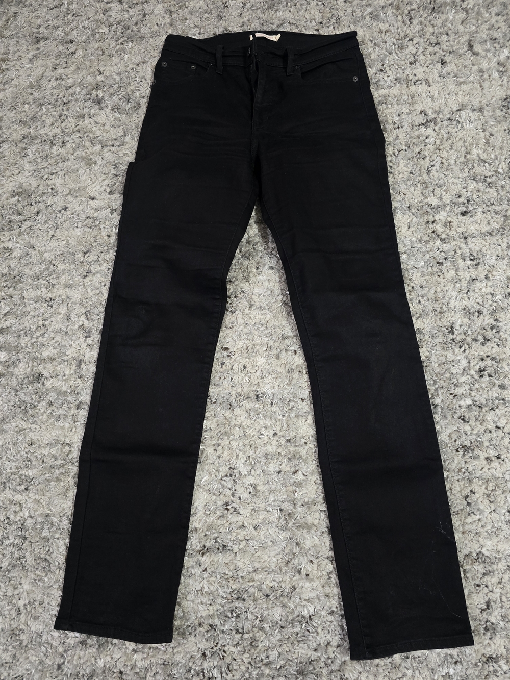 Classic Black Straight-Leg Jeans
